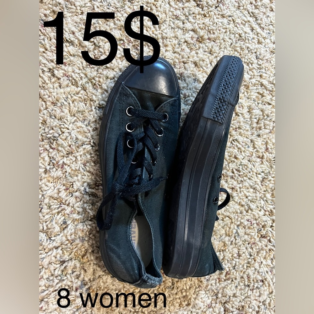 All black converse